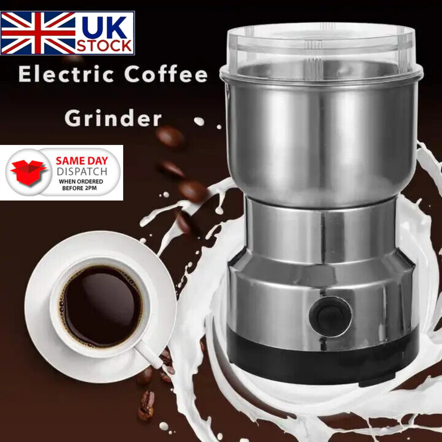 4Blade Electric Coffee Grinder Grinding Milling Bean Nut Spice Matte Blender Dry