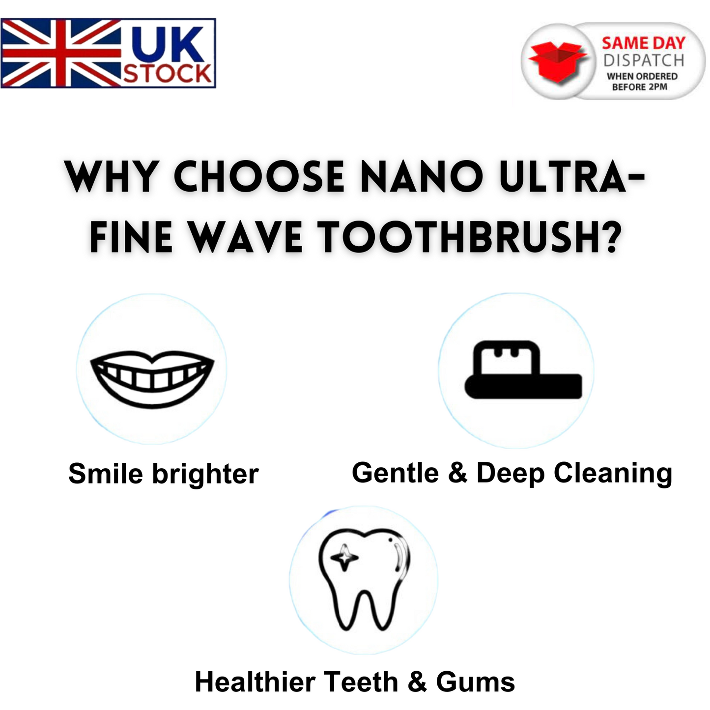 Nano Ultra-fine Wave Toothbrush Soft Bristle Oral Care Clean for Adult