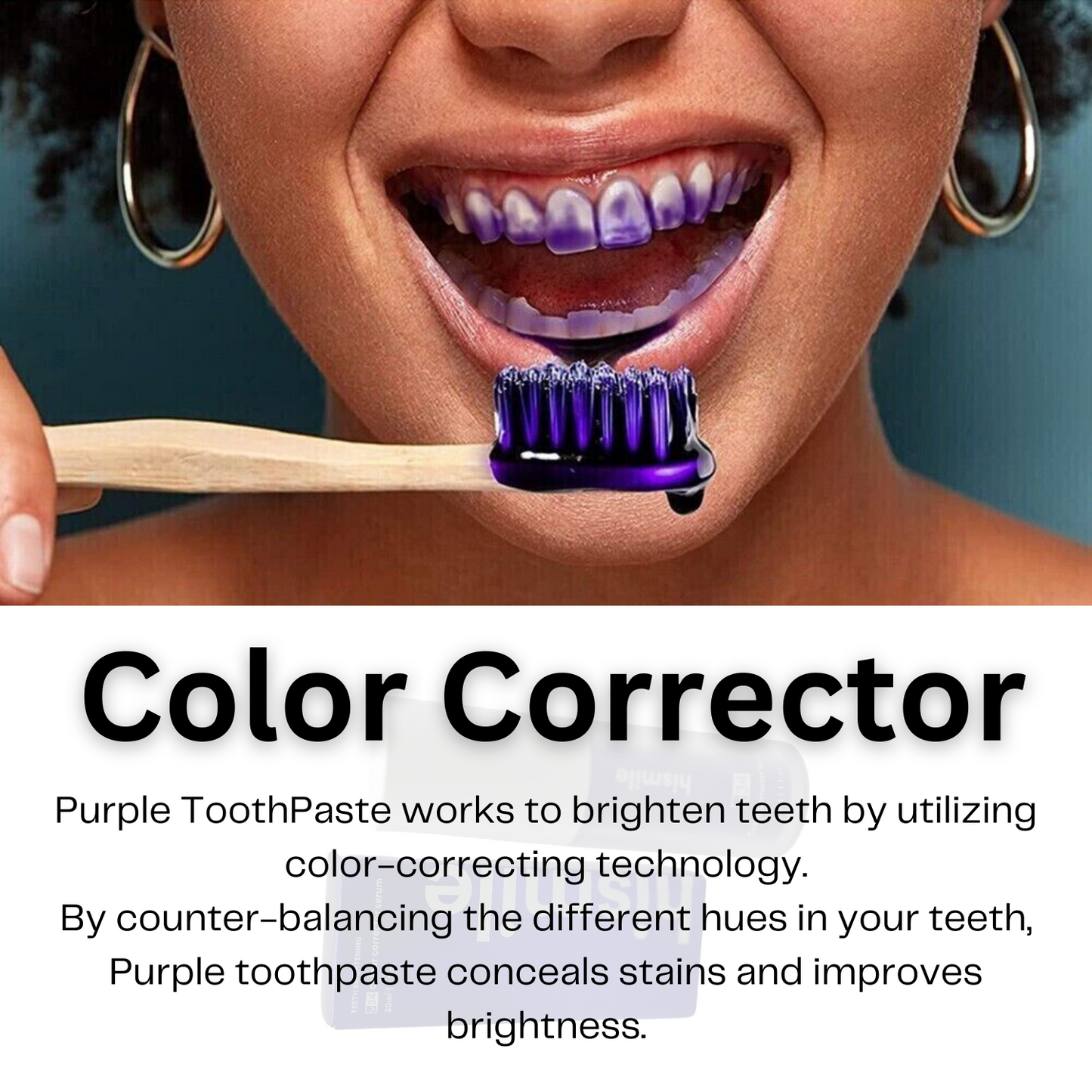 Hismile V34 Colour Corrector Hi Smile teeth whitening gel Teeth Toothpaste v34