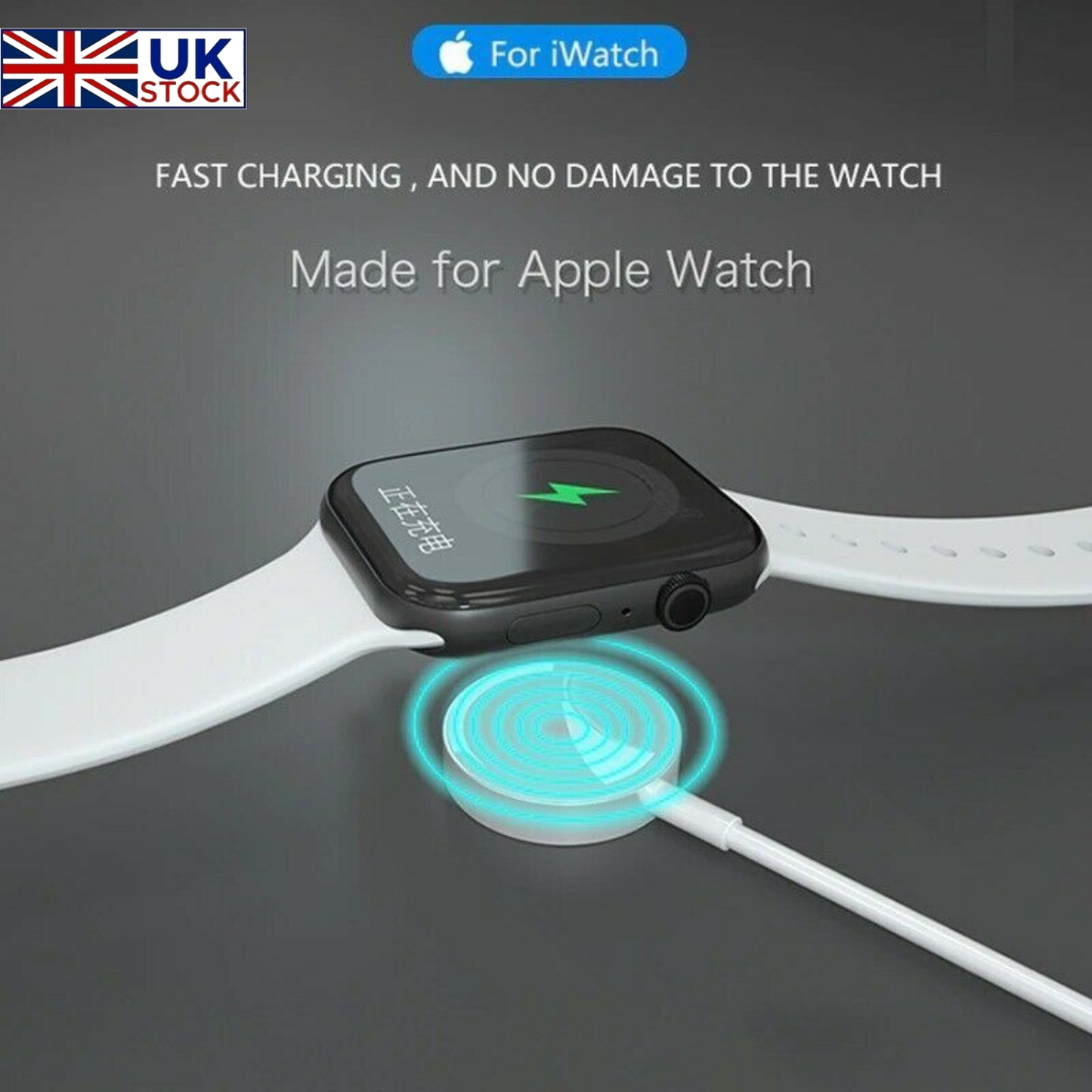 Magnetic Charger Cable Charging Dock For Apple iWatch Series 8/7/6/5/4/3/2 SE 44